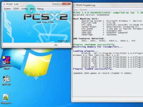 pcsx2 iso file system not found